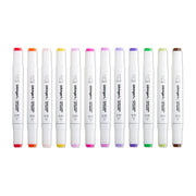 PRO Double-Ended Alcohol Markers 12 Floral Colors - Pro - KINGART