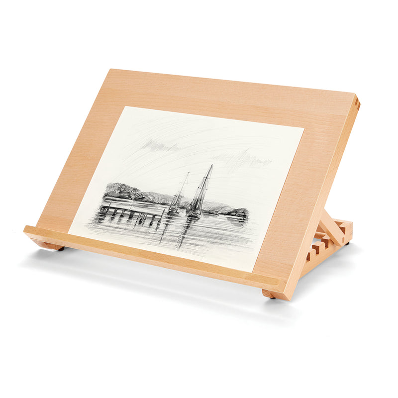 Adjustable Flat Surface Wood Table Easel