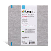 Watercolor Paper Sketchbook 8.5x8.5 24 Pages - ARTIST PAPER - KINGART