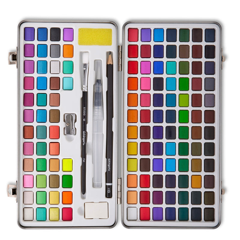 Watercolor Paint Set, 137 Pieces with Storage Case
