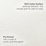 Stretched Canvas 4x4 8 pc - Studio - KINGART