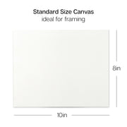 Stretched Canvas 8x10 12 pc - STRETCHED CANVAS & PANEL BOARDS - KINGART