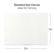 Stretched Canvas 9x12 8 pc - STRETCHED CANVAS & PANEL BOARDS - KINGART