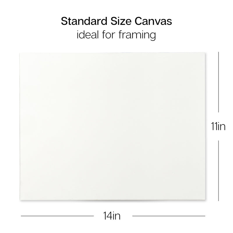 Stretched Canvas 11x14 8 pc - STRETCHED CANVAS & PANEL BOARDS - KINGART