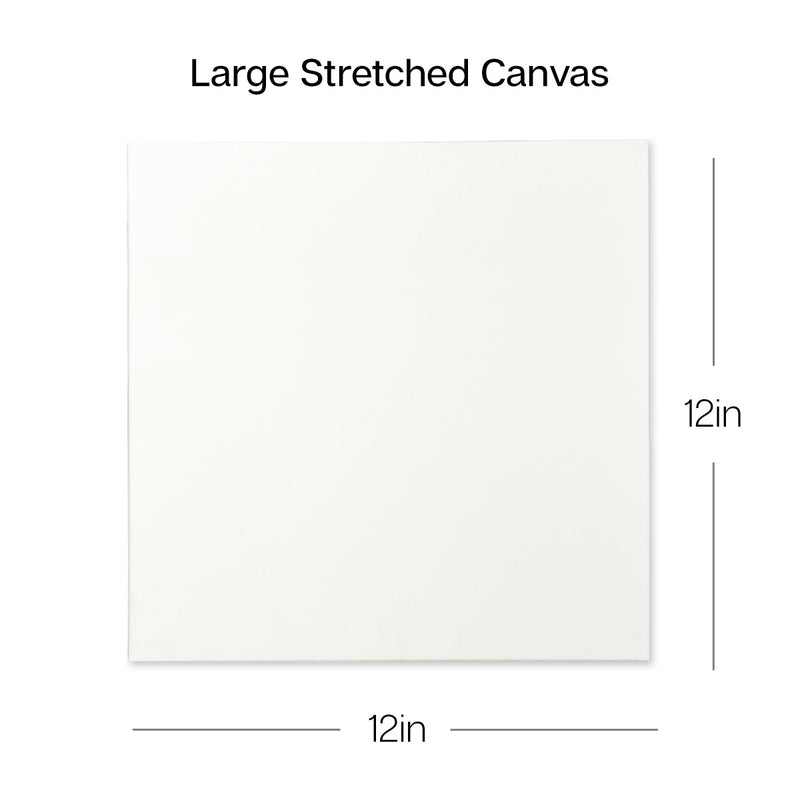 Stretched Canvas 12x12 8 pc - STRETCHED CANVAS & PANEL BOARDS - KINGART