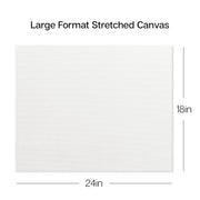 Stretched White Canvas – 18" x 24" (4 Pack) - STRETCHED CANVAS & PANEL BOARDS - KINGART