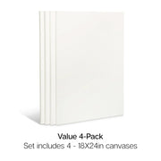 Stretched Canvas 18x24 4 pc - STRETCHED CANVAS & PANEL BOARDS - KINGART