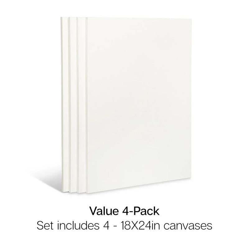 Stretched Canvas 18x24 4 pc - STRETCHED CANVAS & PANEL BOARDS - KINGART