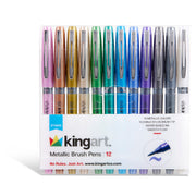 Metallic Brush Pens 12 Colors - MARKERS & PENS - SHANGHAI CMB IMPORT & EXPORT CO., LTD