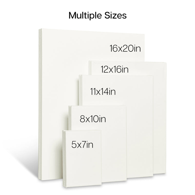 Stretched Canvas Mixed Sizes Value Pack 10 pc - STRETCHED CANVAS & PANEL BOARDS - KINGART