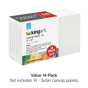 Canvas Panels 3x5 14 pc - STRETCHED CANVAS & PANEL BOARDS - KINGART