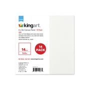 Canvas Panels 6x6 14 pc - STRETCHED CANVAS & PANEL BOARDS - KINGART