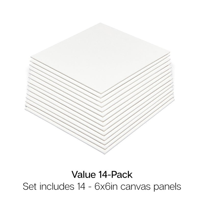Canvas Panels 6x6 14 pc - STRETCHED CANVAS & PANEL BOARDS - KINGART