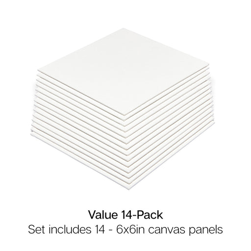 Canvas Panels 6x6 14 pc - STRETCHED CANVAS & PANEL BOARDS - KINGART