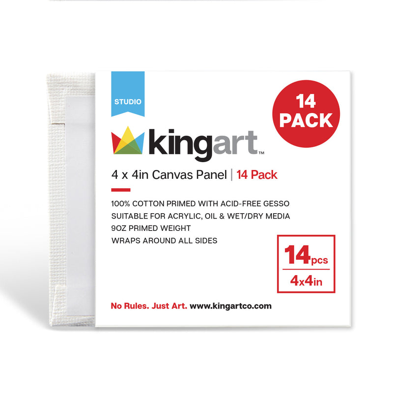 Canvas Panels 4x4 14 pc - Studio - KINGART