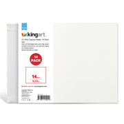 Canvas Panels 8x10 14 pc - STRETCHED CANVAS & PANEL BOARDS - KINGART