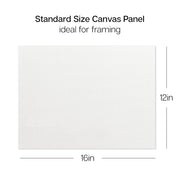 4 PC 12" X 16" CANVAS PANEL BOARD VALUE PACK - STRETCHED CANVAS & PANEL BOARDS - KINGART