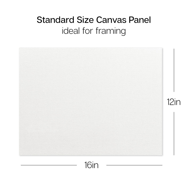 4 PC 12" X 16" CANVAS PANEL BOARD VALUE PACK - STRETCHED CANVAS & PANEL BOARDS - KINGART