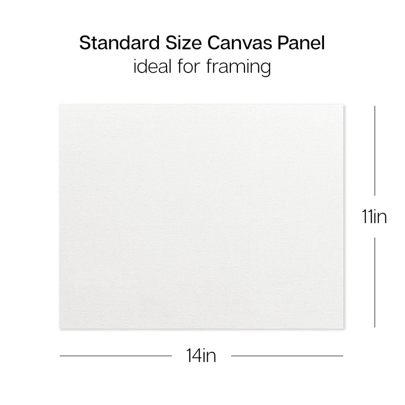 4 PC. 11" x 14" CANVAS PANEL BOARD VALUE PACK - STRETCHED CANVAS & PANEL BOARDS - KINGART