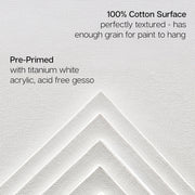 White Canvas Panels - Mixed Sizes - 28 Pack (5x7, 8x10, 9x12, 11x14) - Studio - KINGART