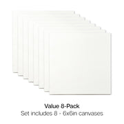 Stretched Canvas 6x6 8 pc - STRETCHED CANVAS & PANEL BOARDS - KINGART