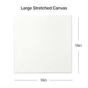 Studio Stretched Canvas Set – 14” x 14” Square, 6-Pack, 100% Cotton, Primed - STRETCHED CANVAS & PANEL BOARDS - KINGART