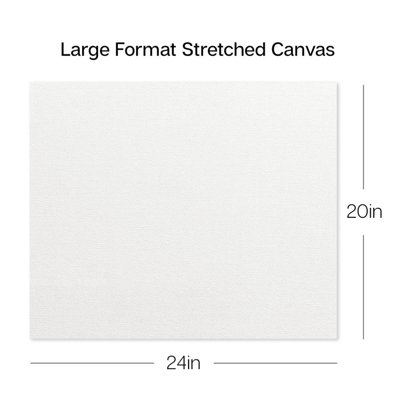 Stretched Canvas Set – 20” x 24”, 2-Pack, 100% Cotton, Primed - STRETCHED CANVAS & PANEL BOARDS - KINGART