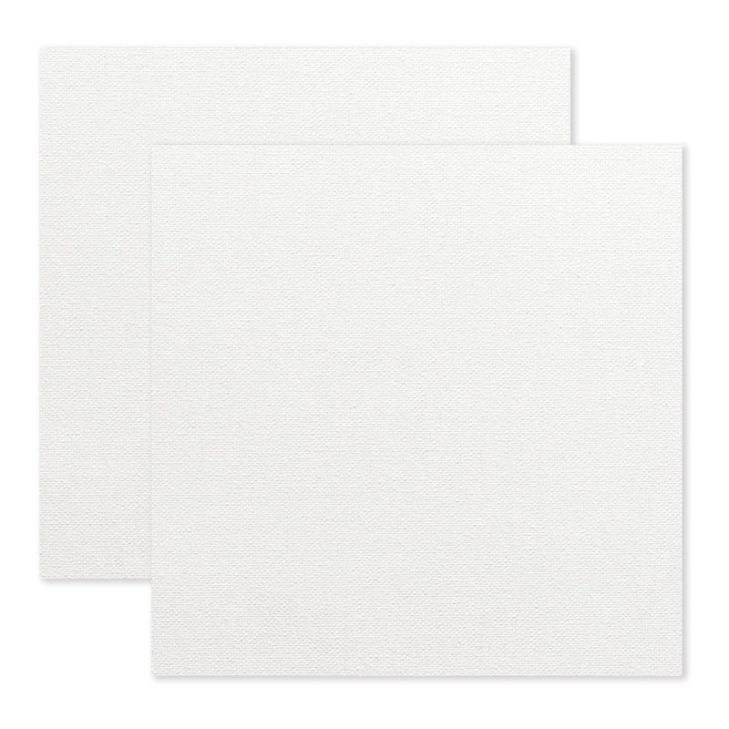 Stretched Canvas Set – 24” x 24” Square, 2-Pack, 100% Cotton, Primed - STRETCHED CANVAS & PANEL BOARDS - KINGART