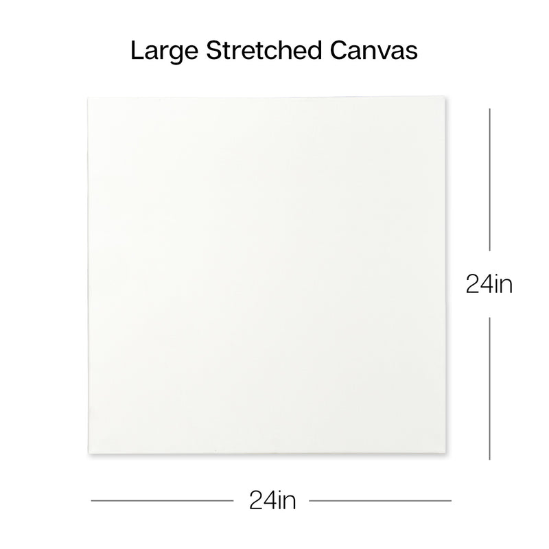 Stretched Canvas Set – 24” x 24” Square, 2-Pack, 100% Cotton, Primed - STRETCHED CANVAS & PANEL BOARDS - KINGART