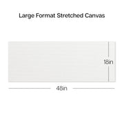 Stretched Canvas Set – 18” x 48” Panoramic, 6-Pack, 100% Cotton, Primed - STRETCHED CANVAS & PANEL BOARDS - KINGART