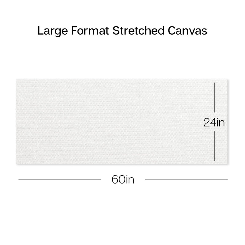 Stretched Canvas Set – 24” x 60” Panoramic, 2-Pack, 100% Cotton, Primed - STRETCHED CANVAS & PANEL BOARDS - KINGART