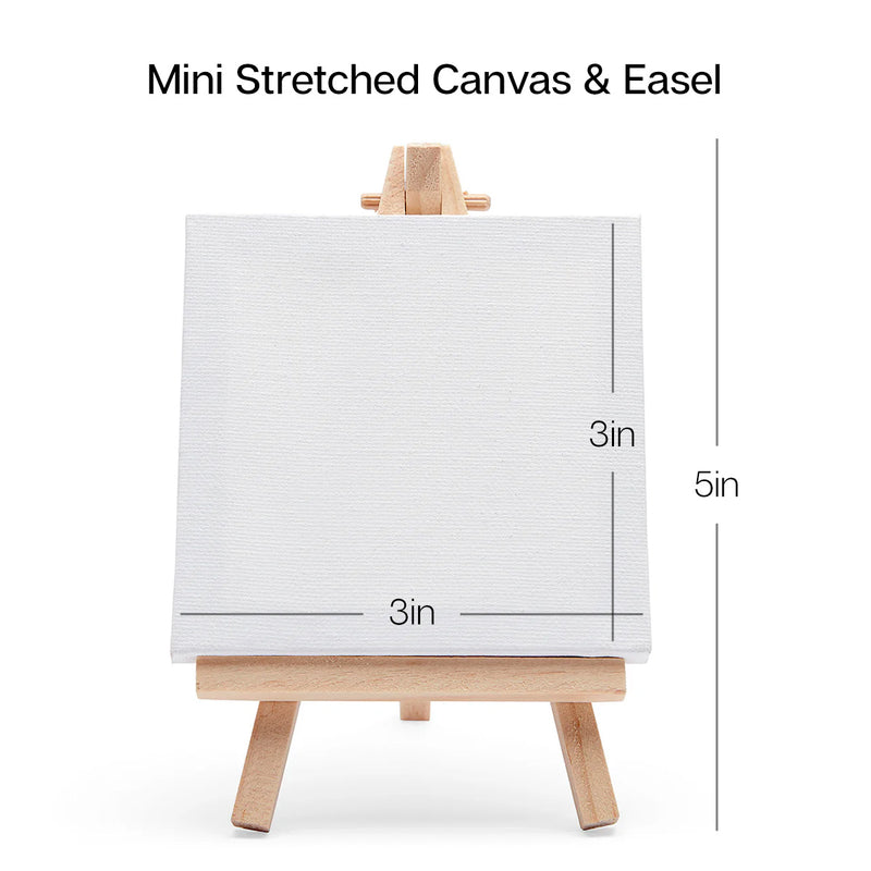 Canvas & Easel Set 3x3 8 pc - STRETCHED CANVAS & PANEL BOARDS - KINGART
