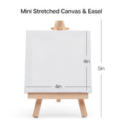 Canvas & Easel Set 4x4 8 pc - STRETCHED CANVAS & PANEL BOARDS - KINGART