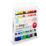 KINGART® Studio Watercolor Paint, 12ml (.4oz), Set of 18 Unique Colors - Studio - KINGART®