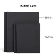 Black Stretched Canvas 4 pc - STRETCHED CANVAS & PANEL BOARDS - KINGART