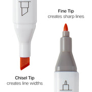 Double-Ended Alcohol Markers 60 Colors - Pro - KINGART