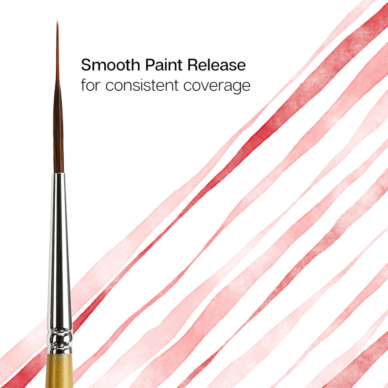 Original Gold® 9035 Round Needle Point Brush Set - 5 pcs - PREMIUM BRUSH SETS - KINGART