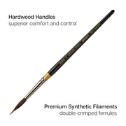 Original Gold® 9035 Round Needle Point Brush Set - 5 pcs - PREMIUM BRUSH SETS - KINGART