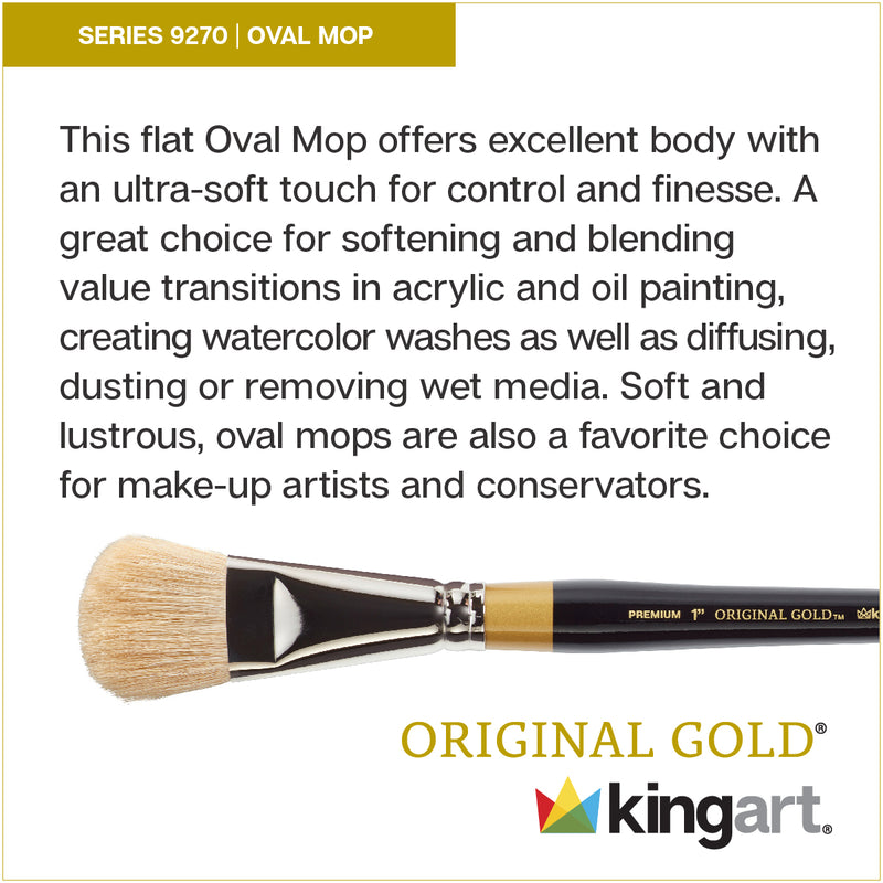 Original Gold® 9270 Oval Mop - Premium - KINGART®