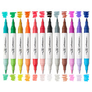 PRO Dual Tone Acrylic Paint Markers, 12 Pens, 24 Colors - Pro - KINGART®