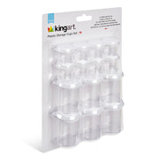 KINGART® Studio Multipurpose Plastic Storage Cups, Set of 14 -  - KINGART