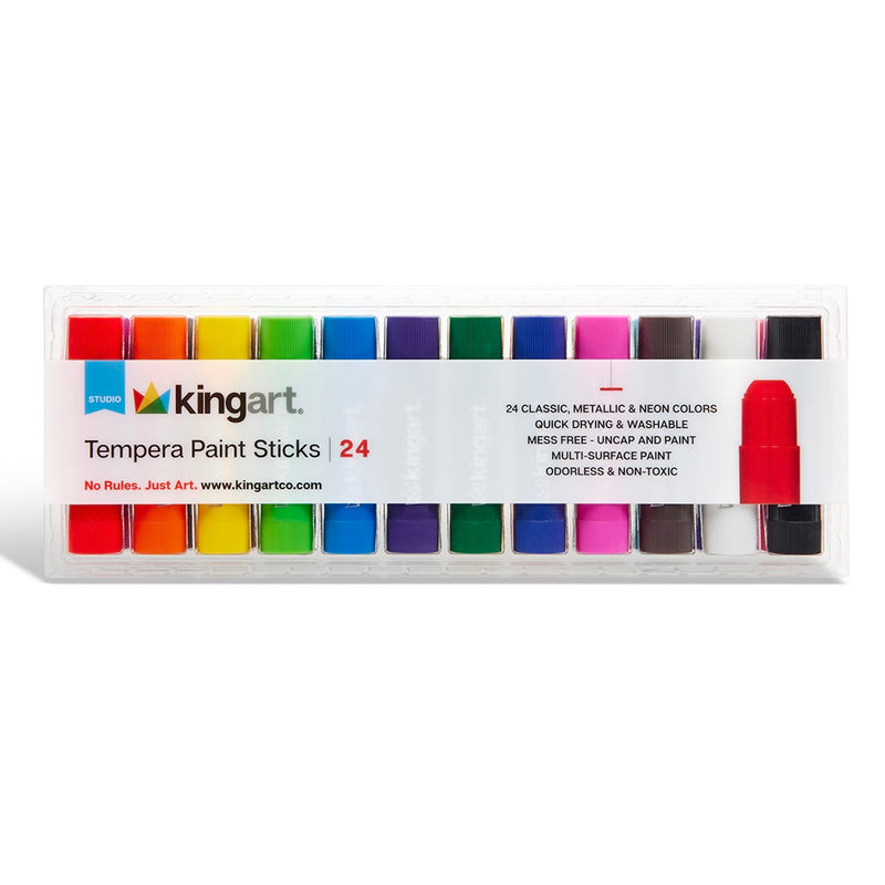 Tempera Paint Sticks, 24 Colors