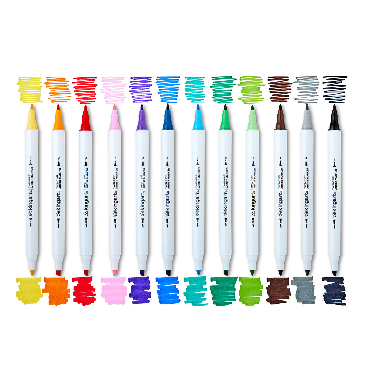 Twin-Tip™ Alcohol Markers 60 Colors — KINGART