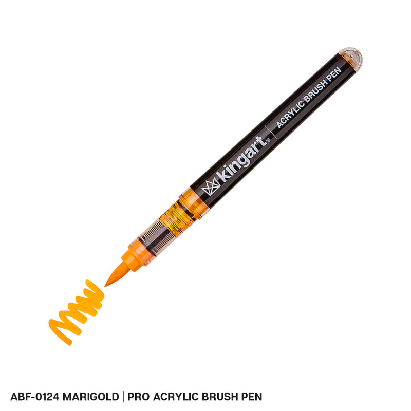Acrylic Brush Tip Pens - Single Colors - Pro - KINGART