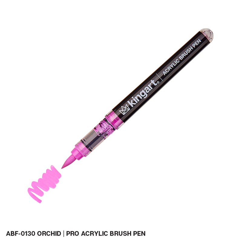Acrylic Brush Tip Pens - Single Colors - Pro - KINGART