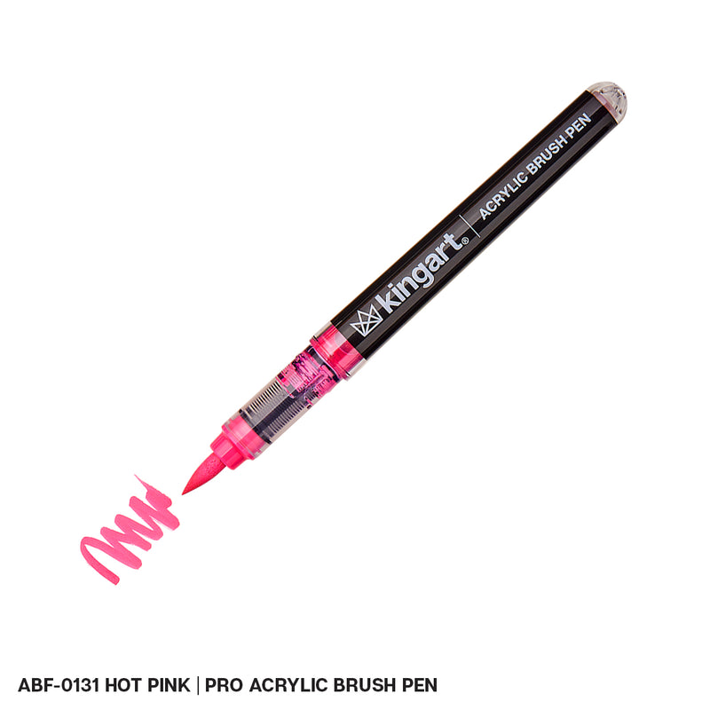 Acrylic Brush Tip Pens - Single Colors - Pro - KINGART