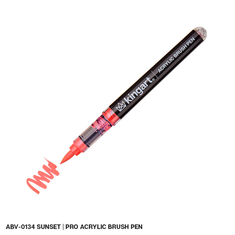 Acrylic Brush Tip Pens - Single Colors - Pro - KINGART