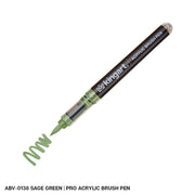 Acrylic Brush Tip Pens - Single Colors - Pro - KINGART