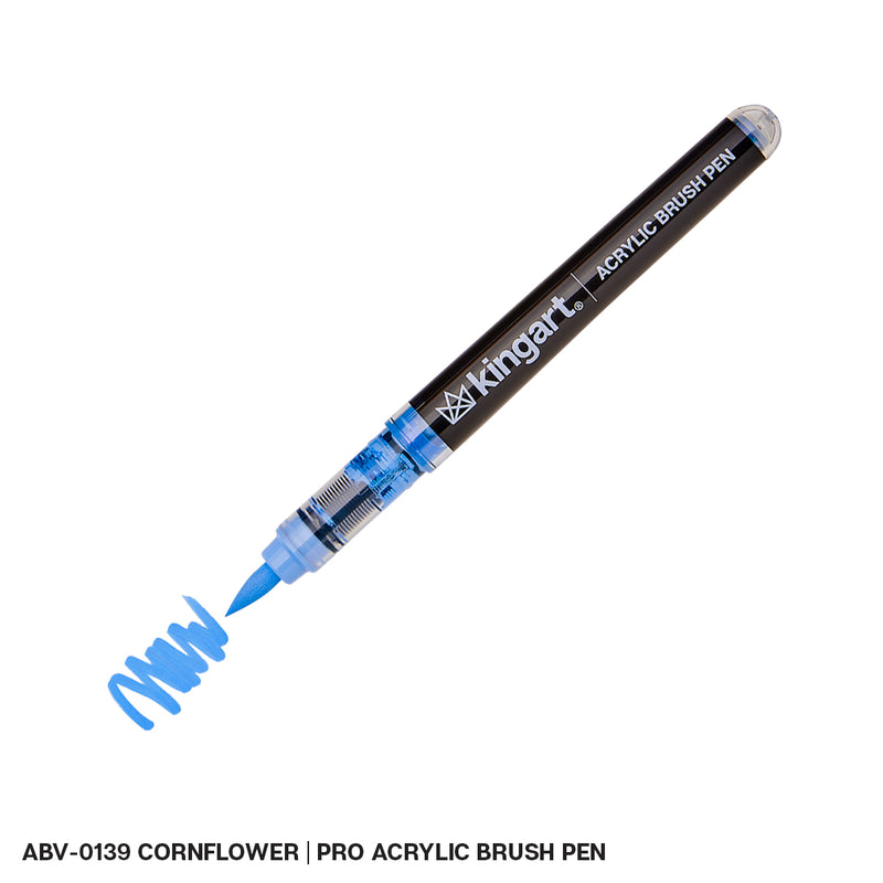 Acrylic Brush Tip Pens - Single Colors - Pro - KINGART
