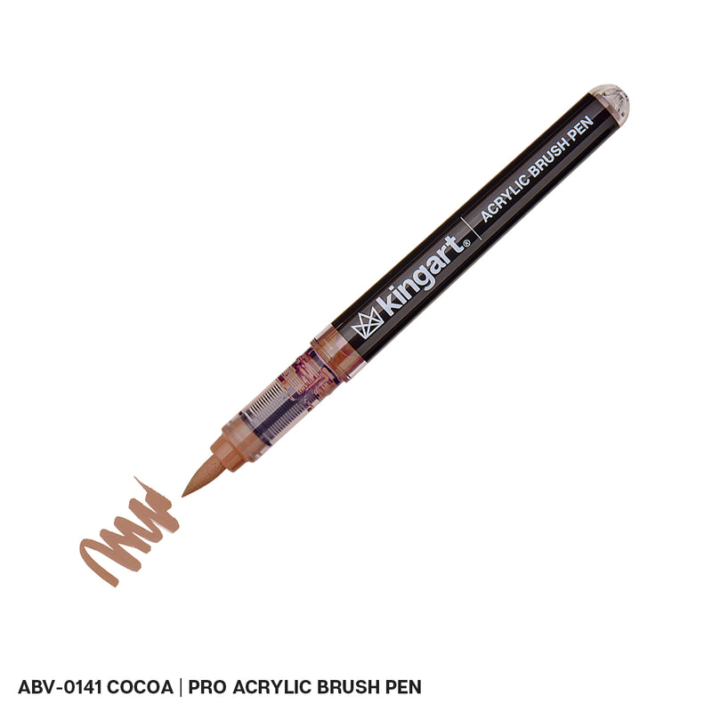 Acrylic Brush Tip Pens - Single Colors - Pro - KINGART